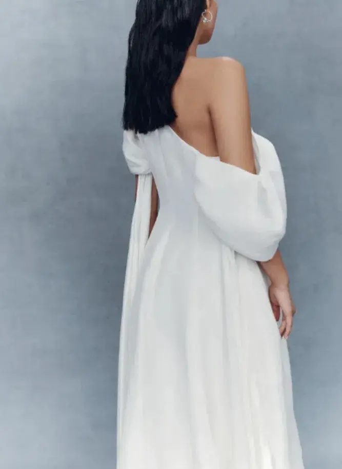 Aje Arista Tulip Sleeve Midi Dress Ivory Size 6 - Image 10