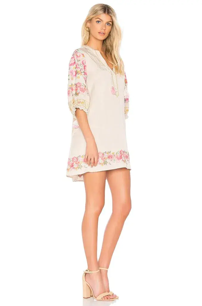 Spell and the Gypsy Cleo Tunic Mini Dress Print Size 8 for rent on The Volte - main image