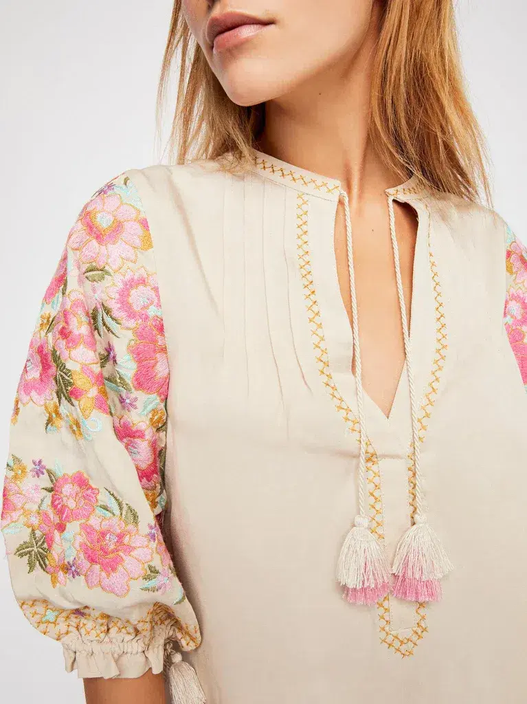 Spell and the Gypsy Cleo Tunic Mini Dress Print Size 8 for rent on The Volte - main image