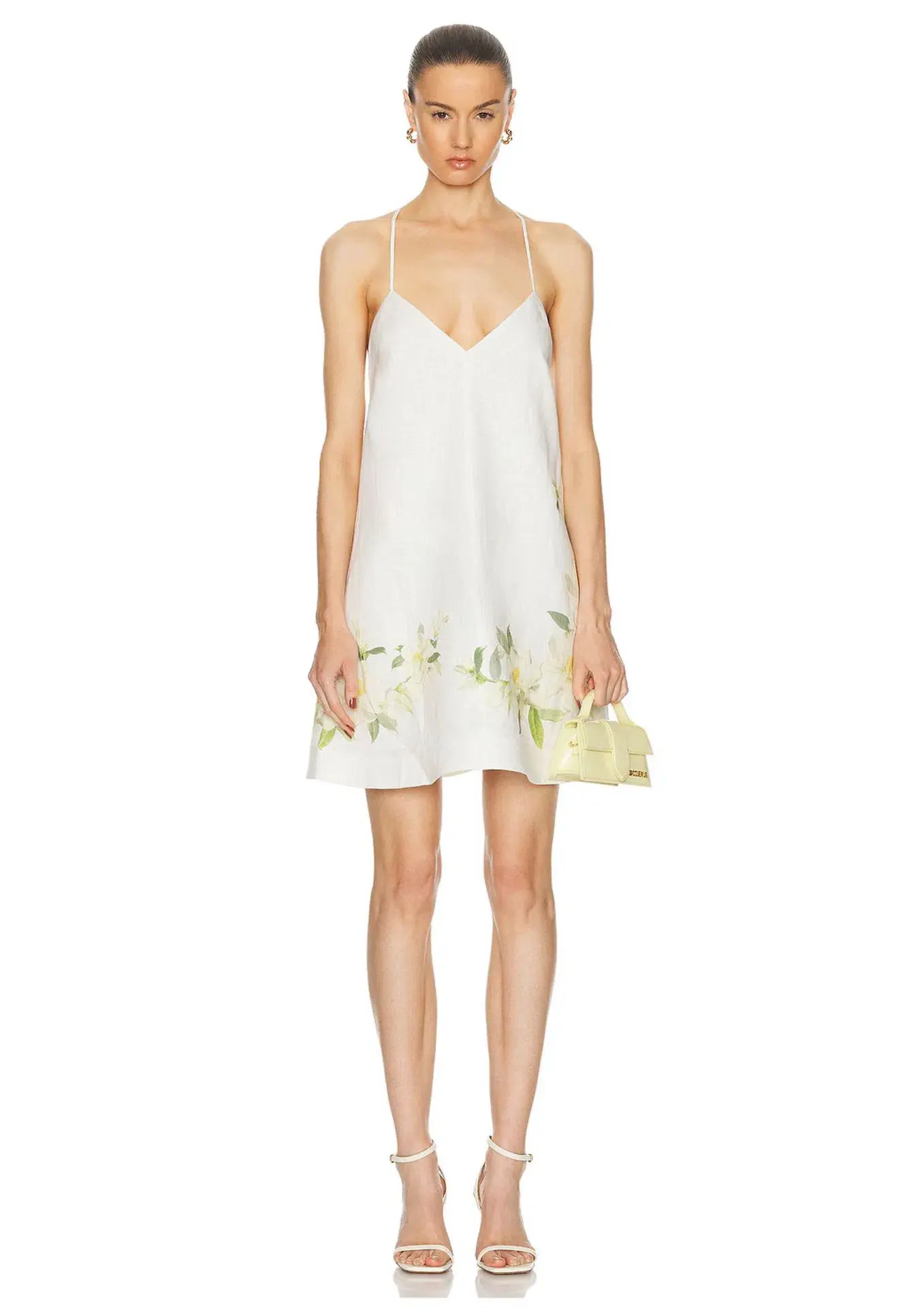 Zimmermann Harmony Swing Mini Dress Ivory Magnolia Size 0 / AU 8 - Image 1