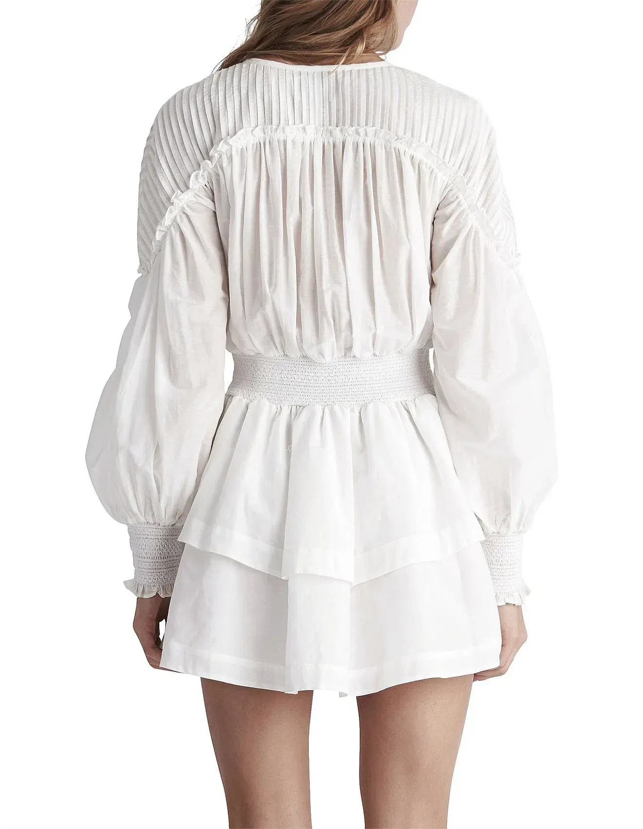 Aje Shadforth Button Down Mini Dress White Size M / AU 10 - Image 3