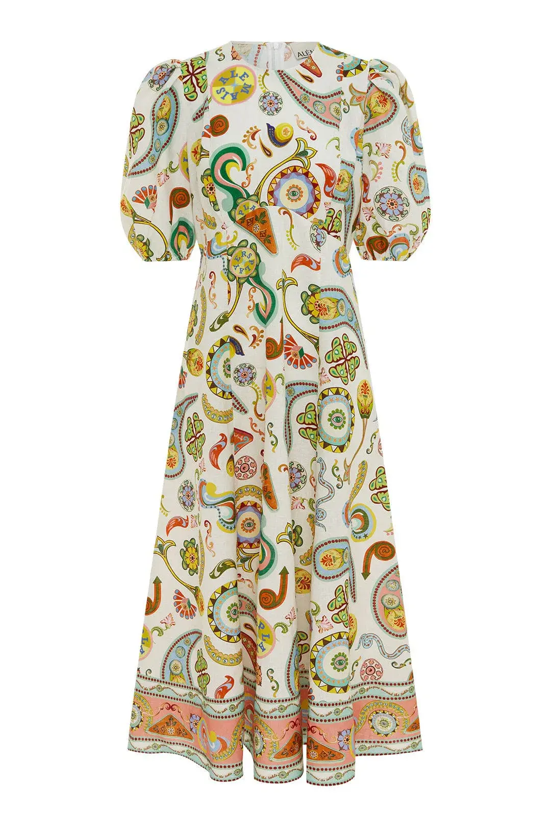 Alémais Arcade Midi Dress Multi Size 6 - Image 4