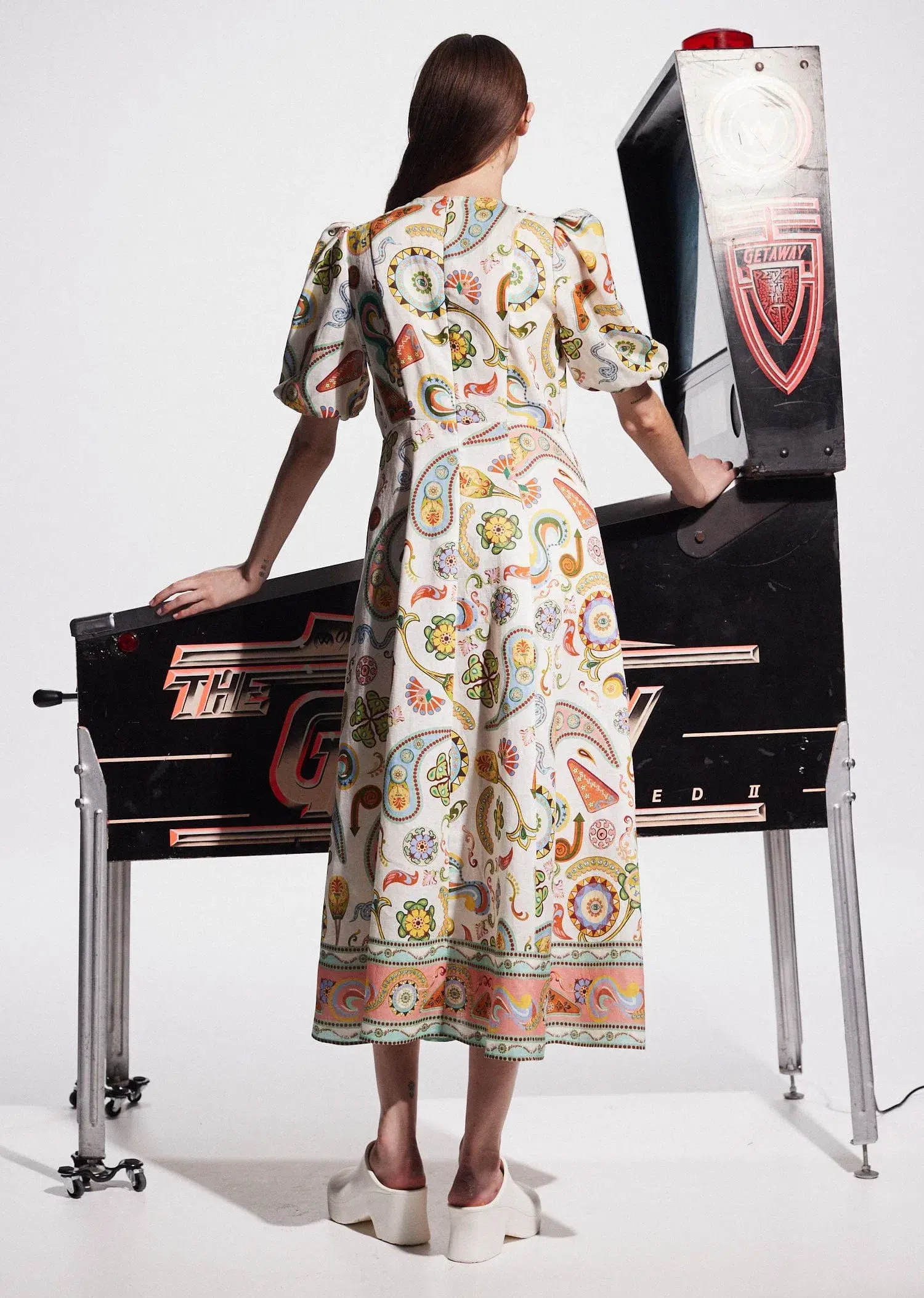 Alémais Arcade Midi Dress Multi Size 6 - Image 3