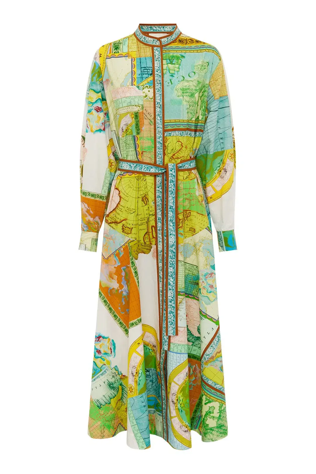 Alémais Atlas Midi Shirtdress Multi Size 10 - Image 4