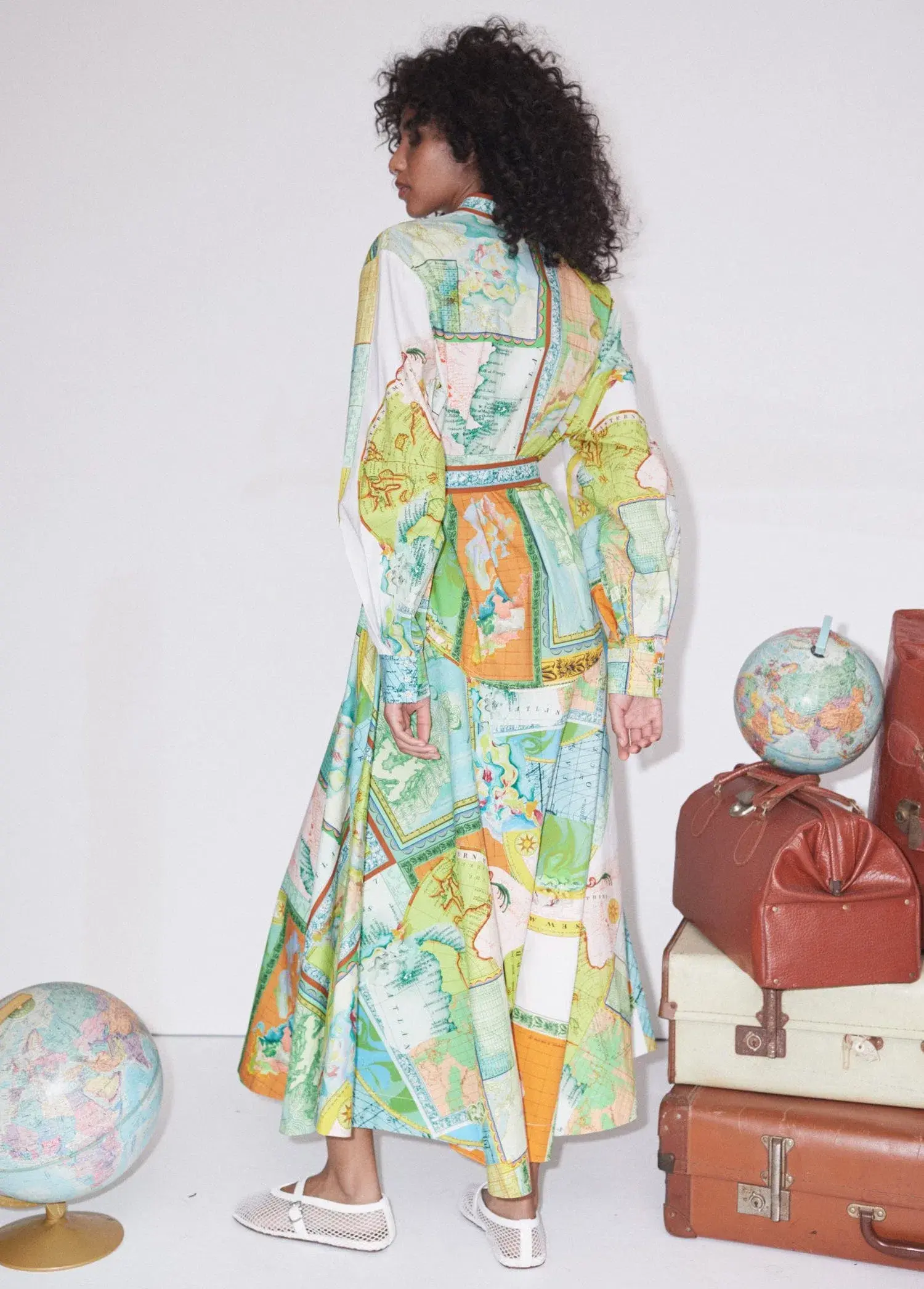 Alémais Atlas Midi Shirtdress Multi Size 10 - Image 3