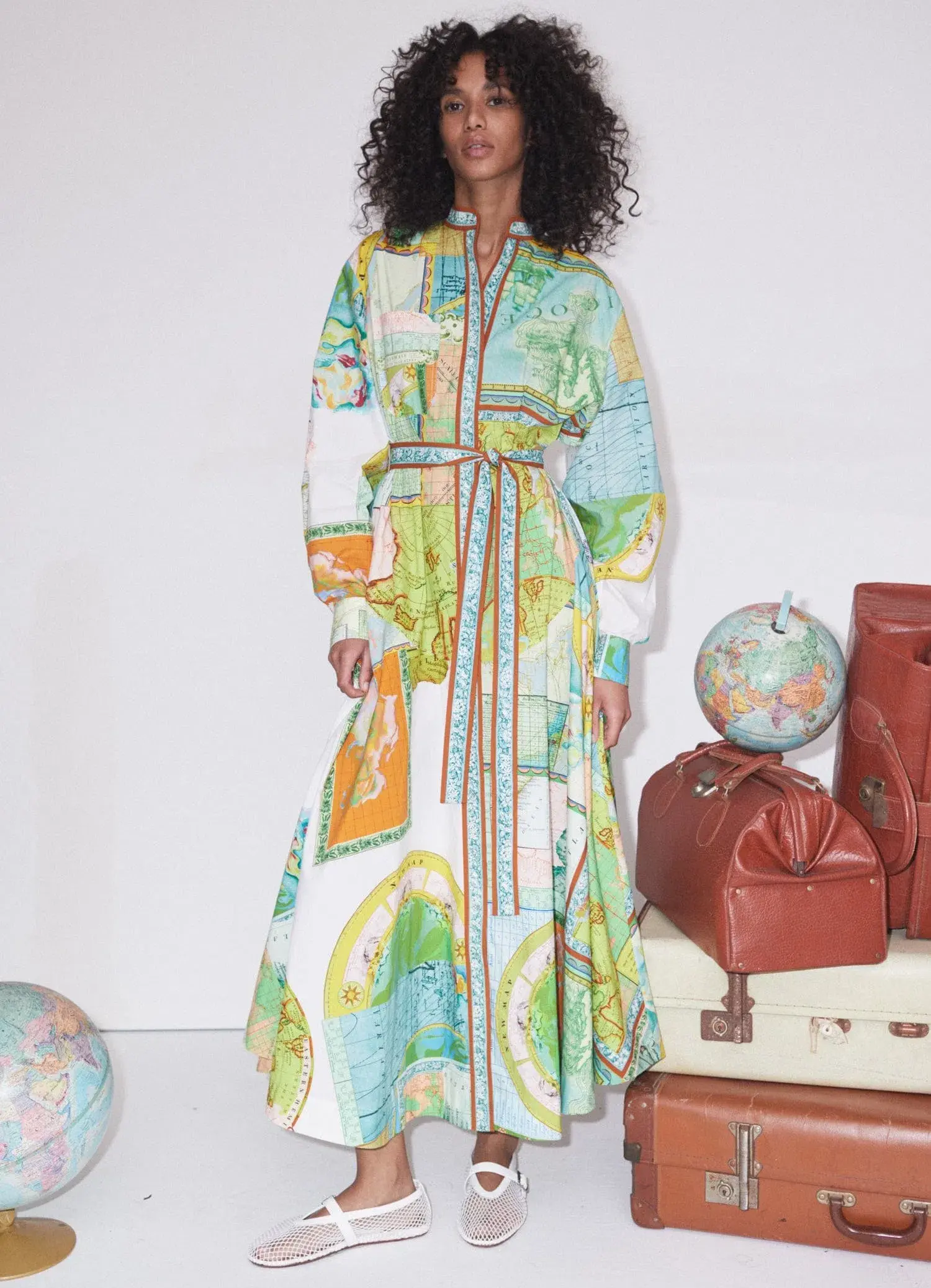 Alémais Atlas Midi Shirtdress Multi Size 10 - Image 1