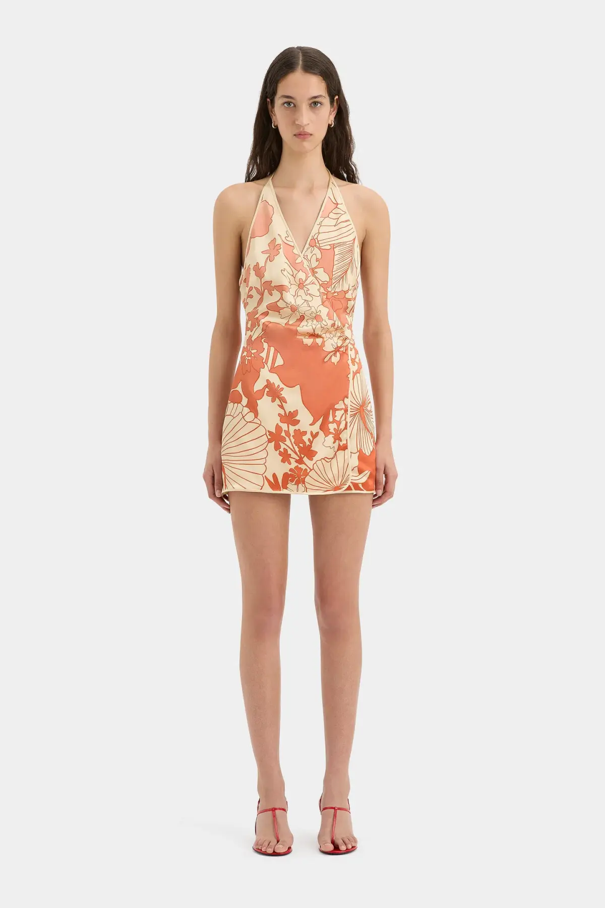 Sir The Label Como Twist Mini Dress in Paradiso Print Size 10 - Image 1
