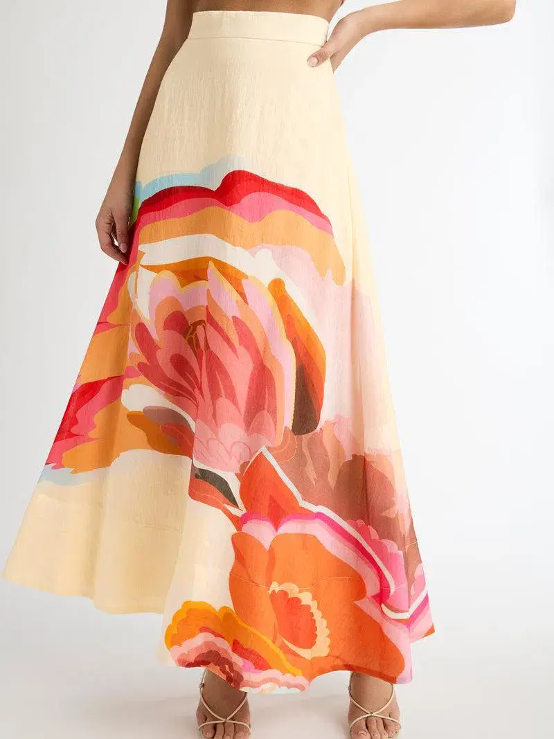 Sheike Camila Floral Maxi Skirt Multi Size S / AU 8  - Image 2