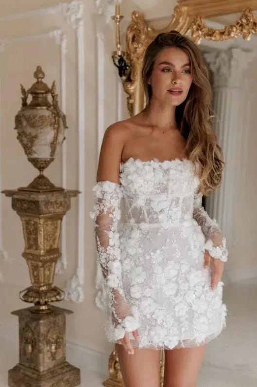 Rosie Etienne Isabelle Dress White Size 8 - Image 6