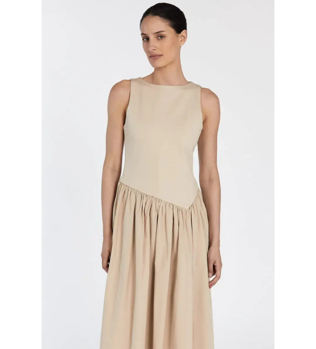 DISSH Patty Stone Midi Dress Stone Size 6 for rent on The Volte - main image