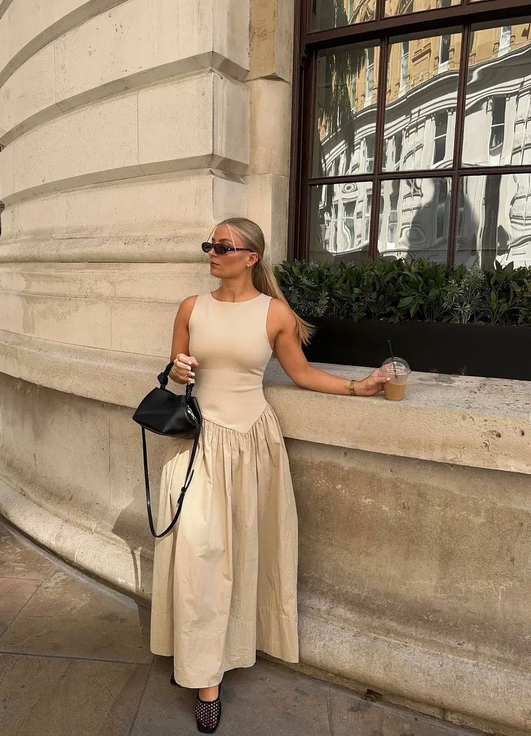 DISSH Patty Stone Midi Dress Stone Size 6 for rent on The Volte - main image