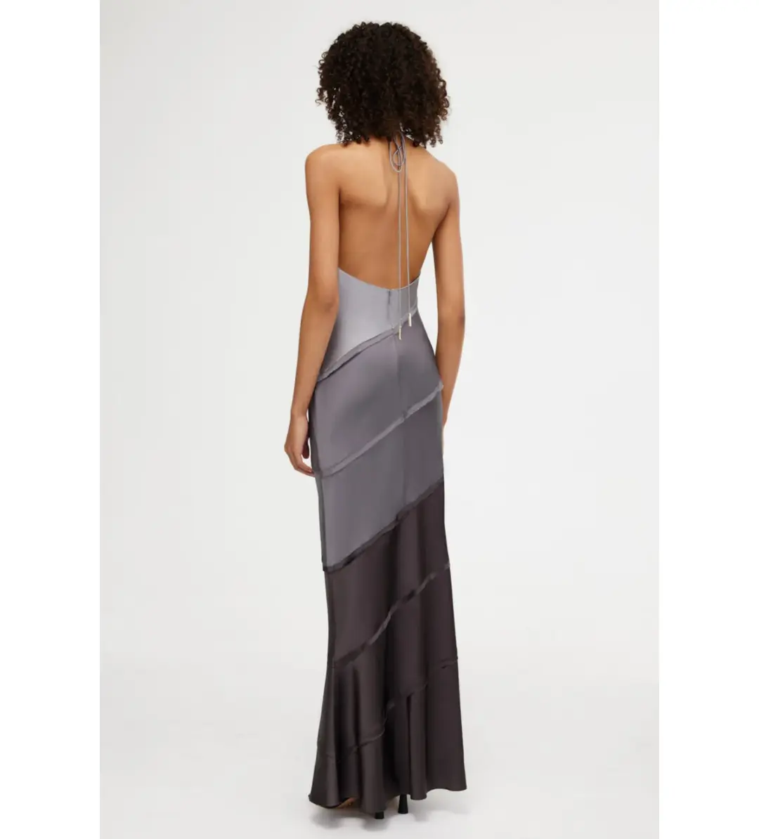 Significant Other Murphy Maxi Dress Greyscale Size 8  for rent on The Volte - main image