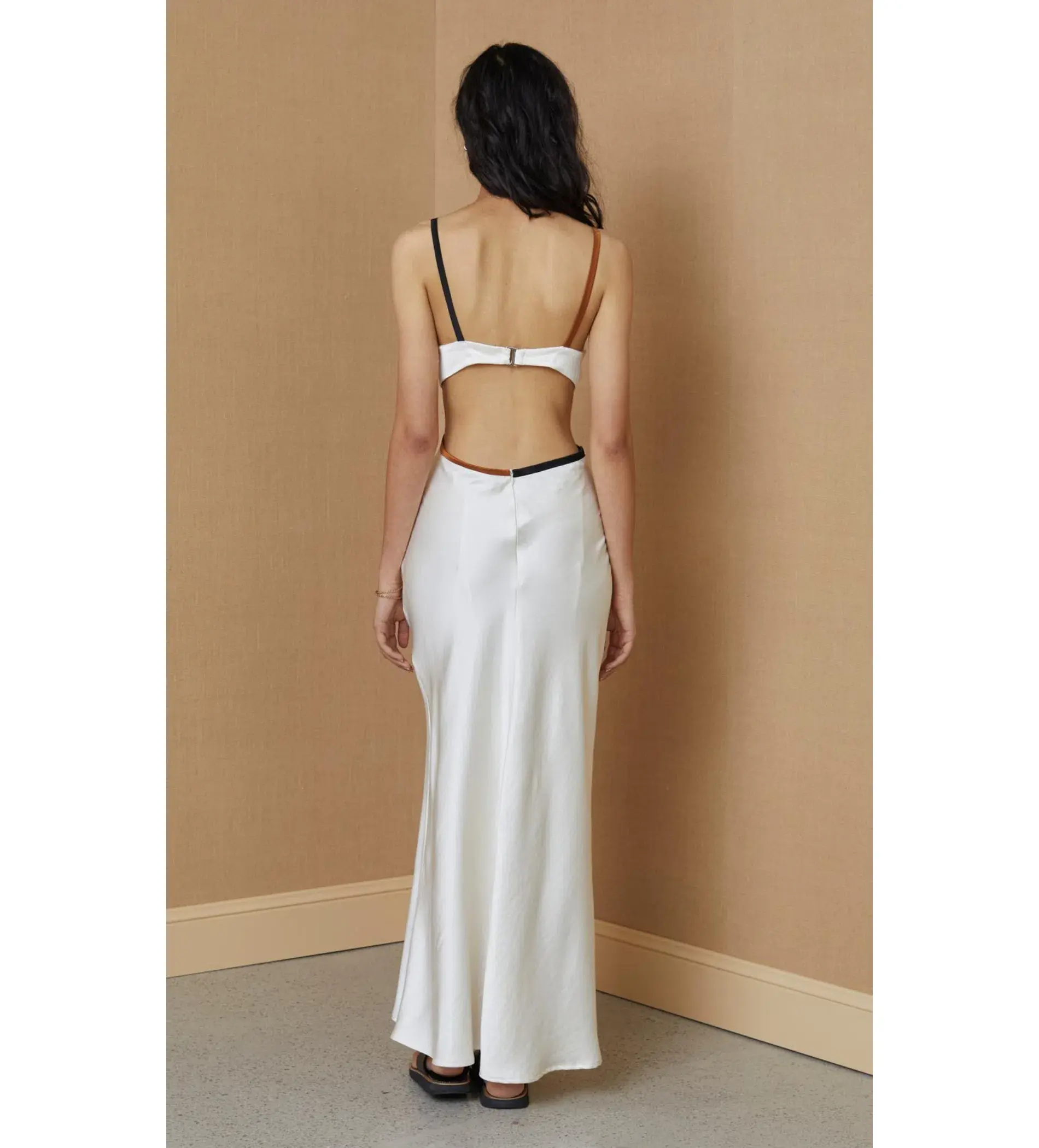 Bec & Bridge Toi Et Moi Midi Dress White Size 8  - Image 3