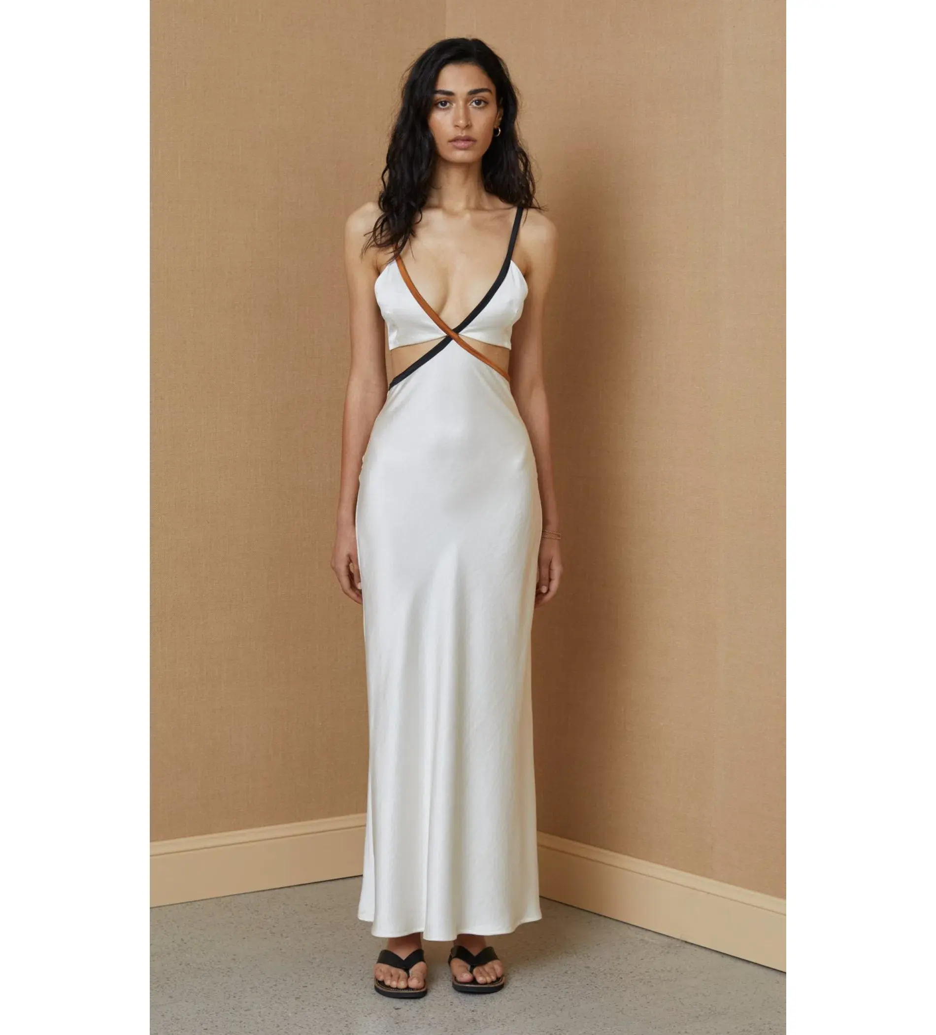 Bec & Bridge Toi Et Moi Midi Dress White Size 8  - Image 1