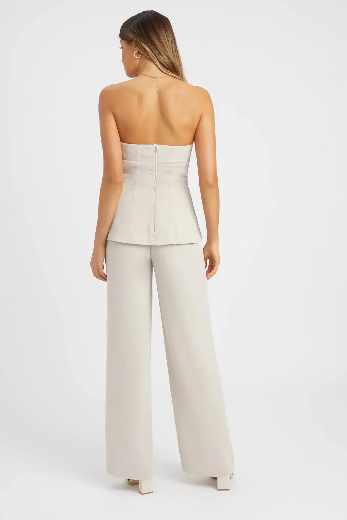 Kookai Serge Set In Ecru Size 12  - Image 4