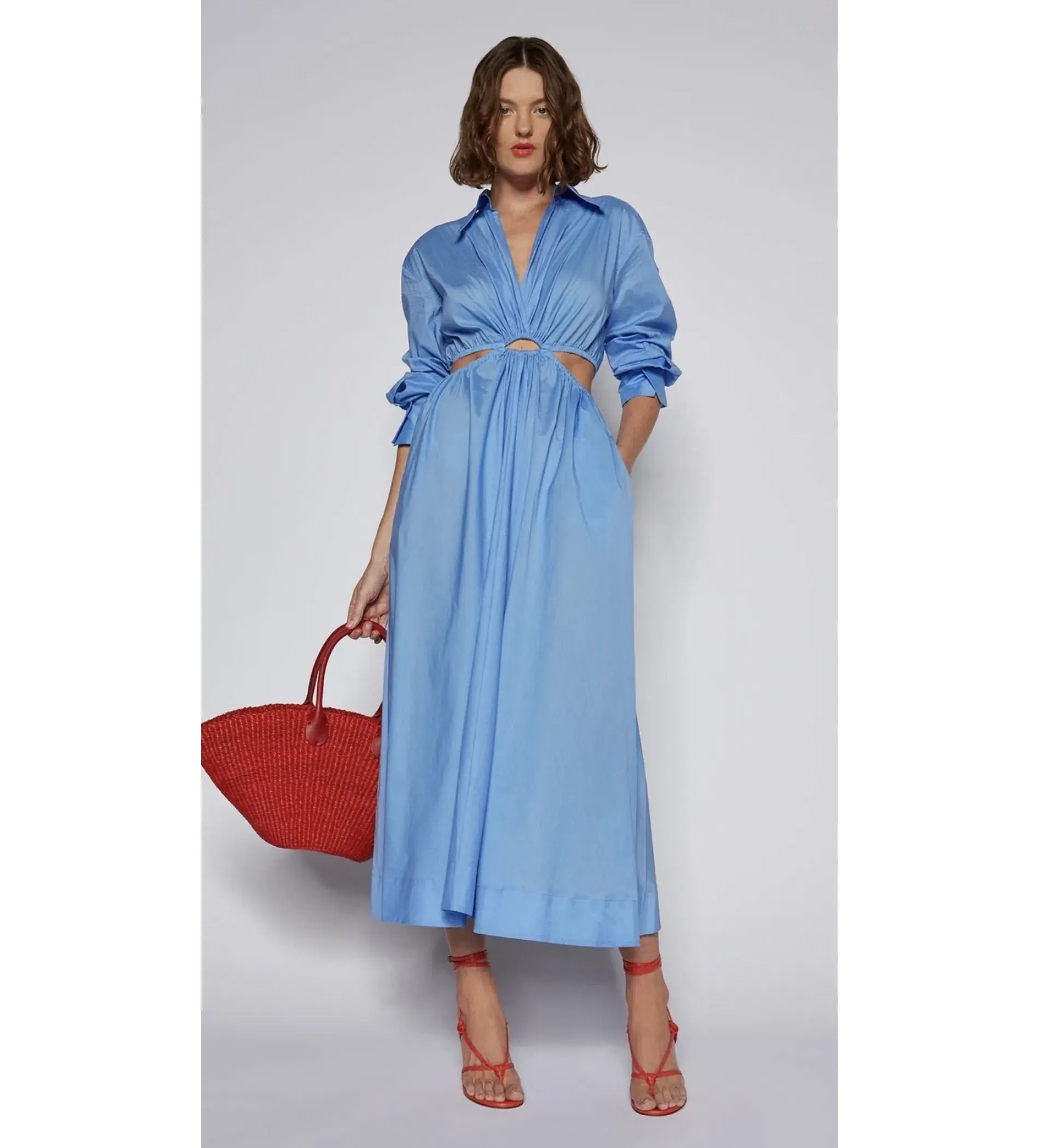 Scanlan Theodore Cotton Ring Dress Blue  Size 12 - Image 1