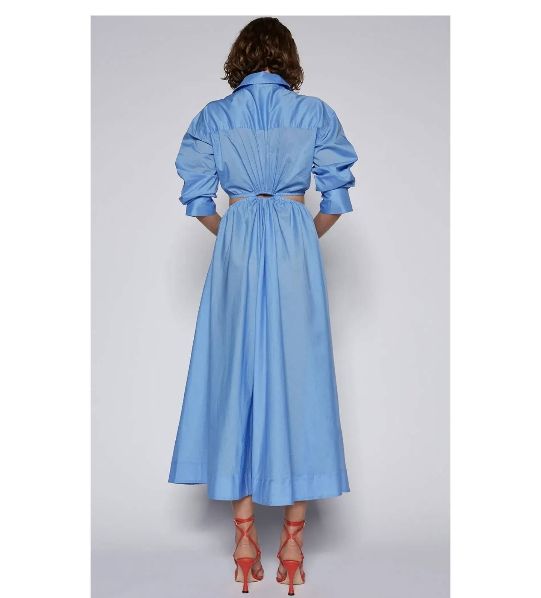 Scanlan Theodore Cotton Ring Dress Blue  Size 12 - Image 2