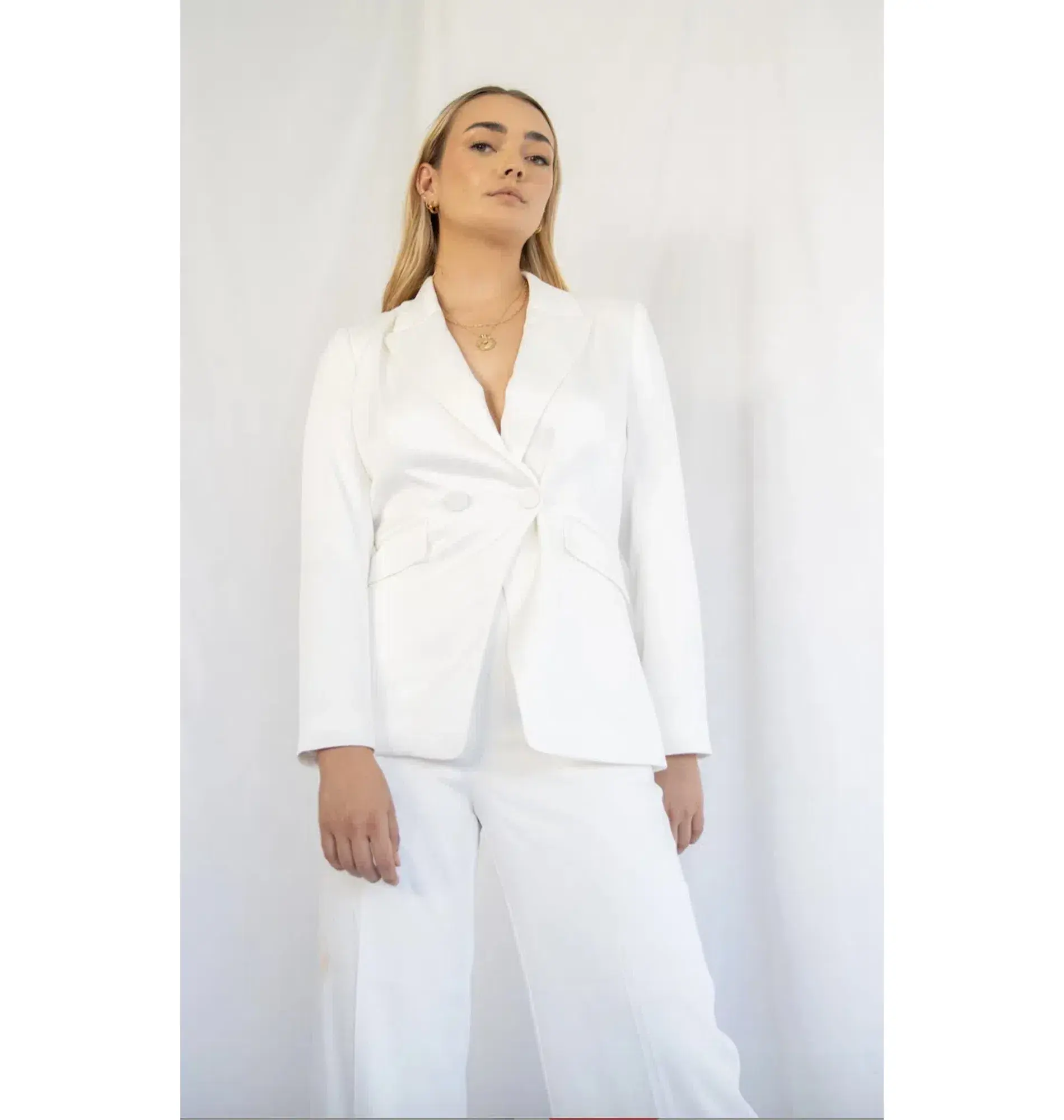 Sheike Yours Truly Two-Piece Suit White Size 8 - Image 3