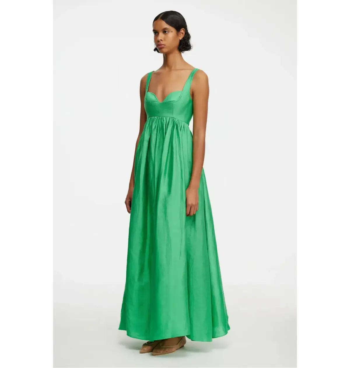 Acler Sandgate Maxi Dress Shamrock Green Size AU 10 - Image 3