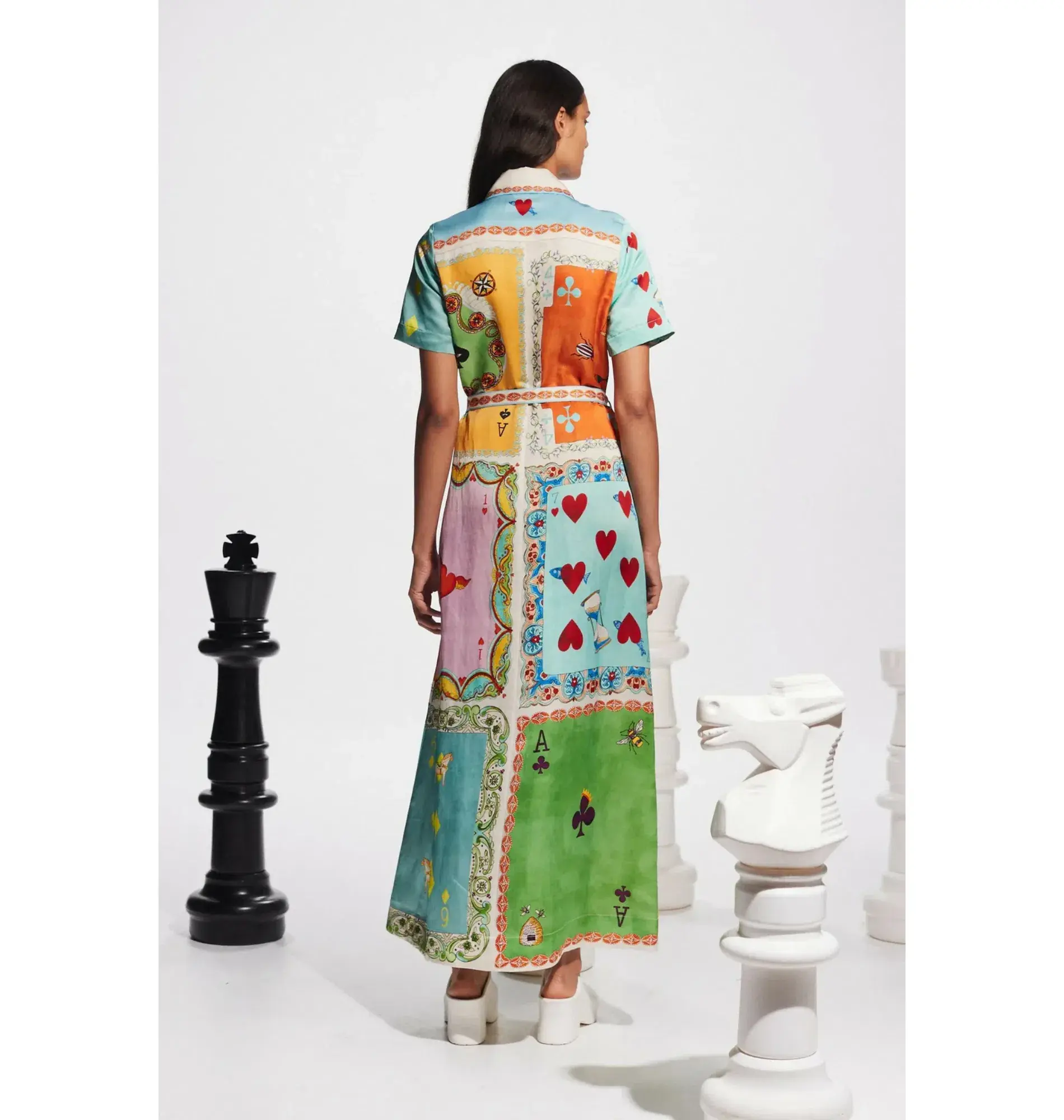 Alemais Rummy Shirtdress in Multi Size AU 14 - Image 3