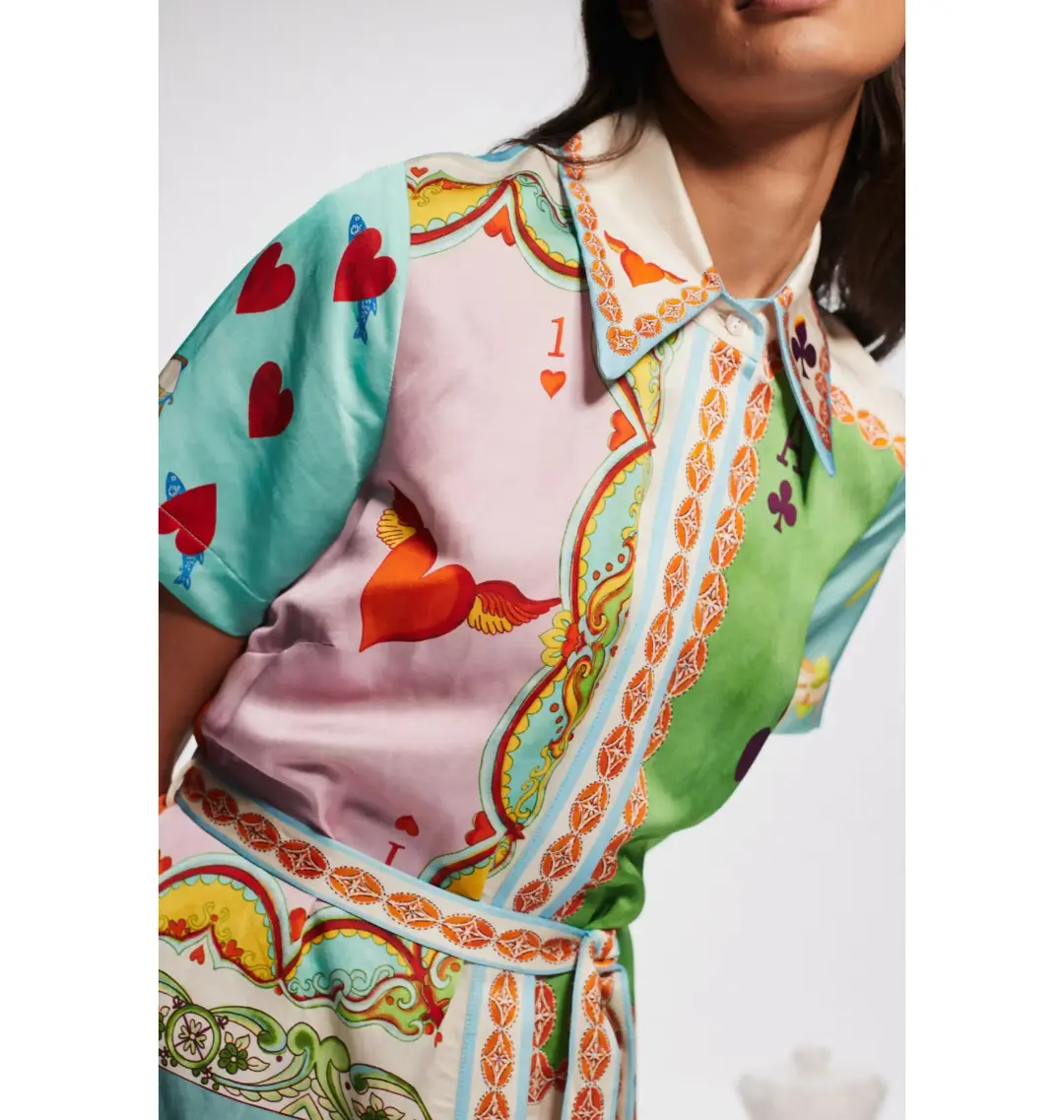 Alemais Rummy Shirtdress in Multi Size AU 14 for rent on The Volte - main image