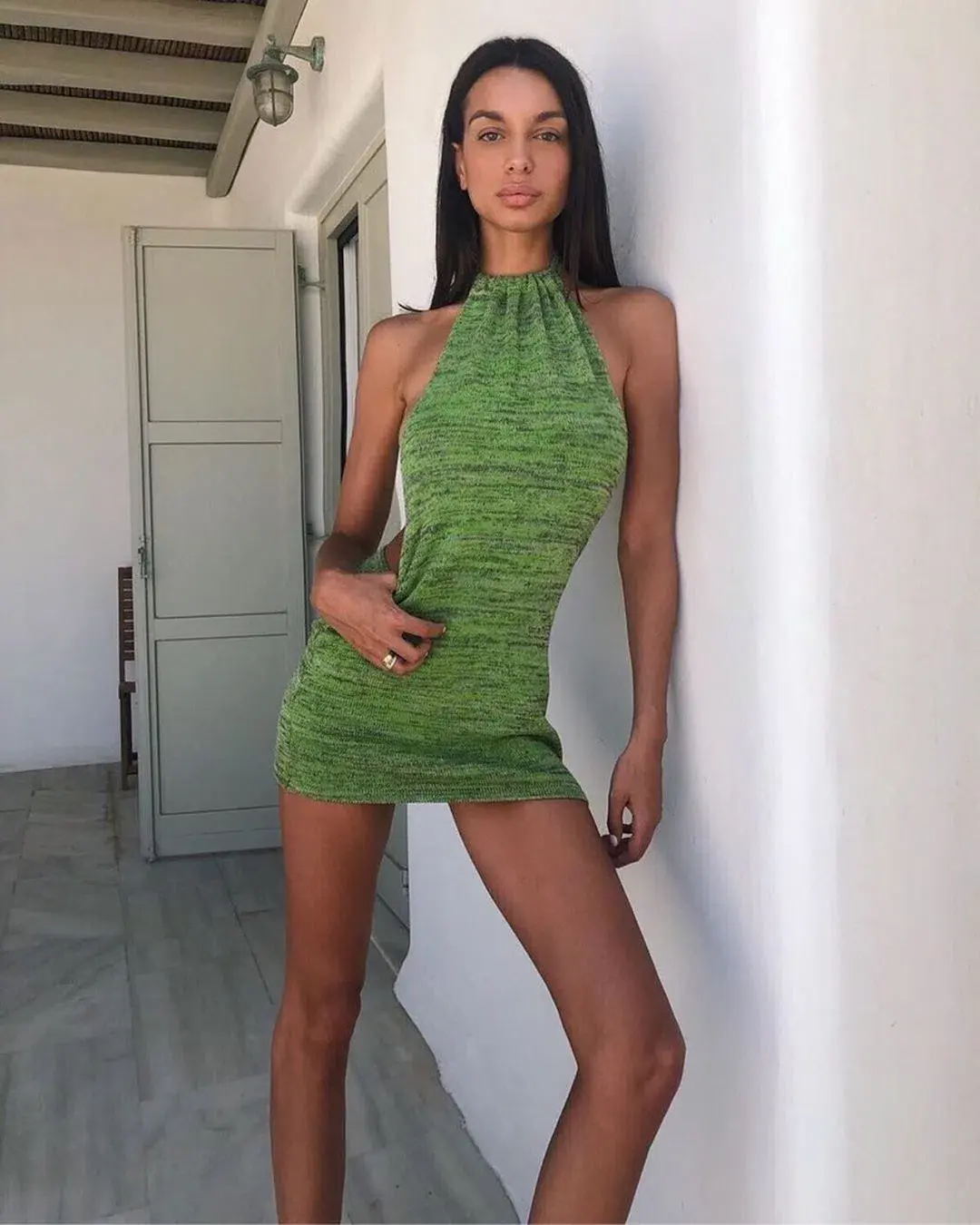 Bamba Swim Bounty Dress | Moss Green | Size Small - Image 1