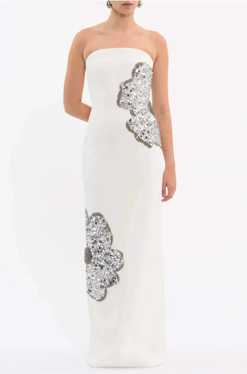 Rebecca Vallance Layana Gown White Size AU 10 - Image 6