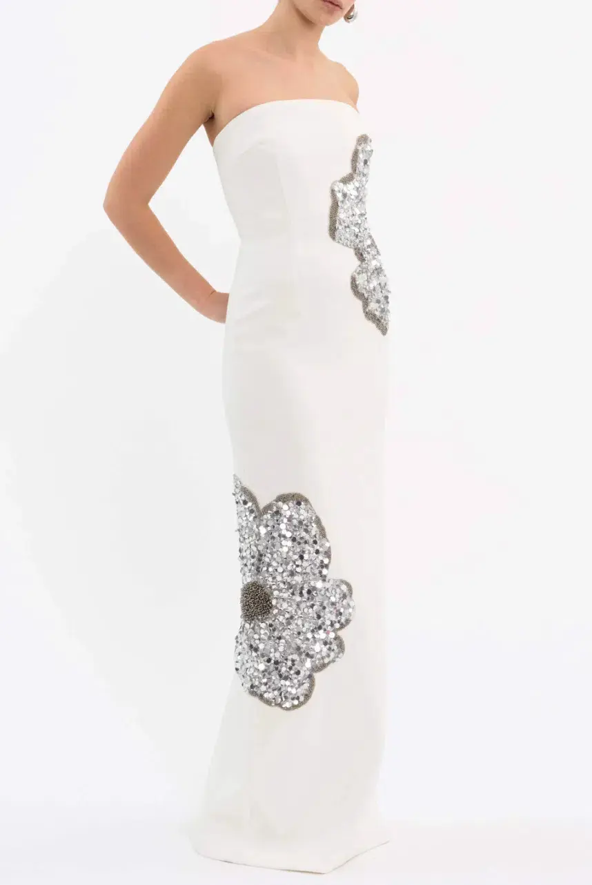 Rebecca Vallance Layana Gown White Size AU 10 - Image 5