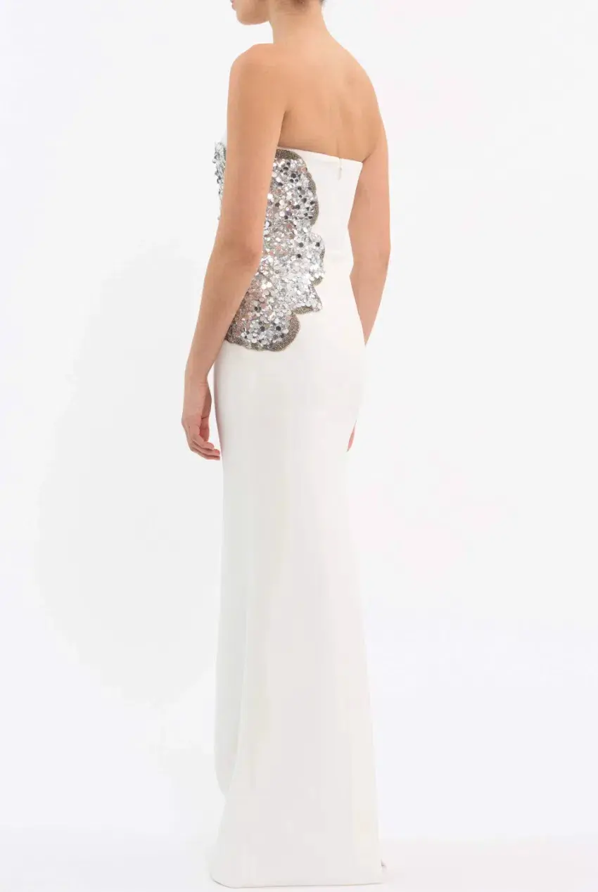 Rebecca Vallance Layana Gown White Size AU 10 - Image 4