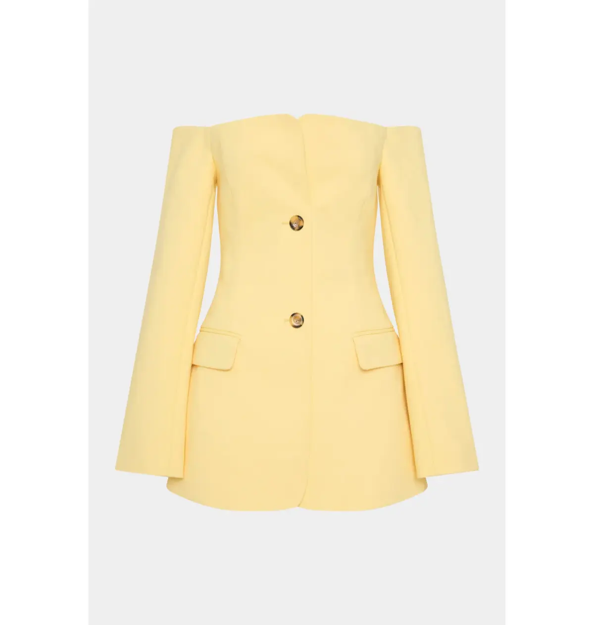 Sir The Label Sandrine Tailored Mini Dress in Limon Yellow Size AU 4 - Image 4