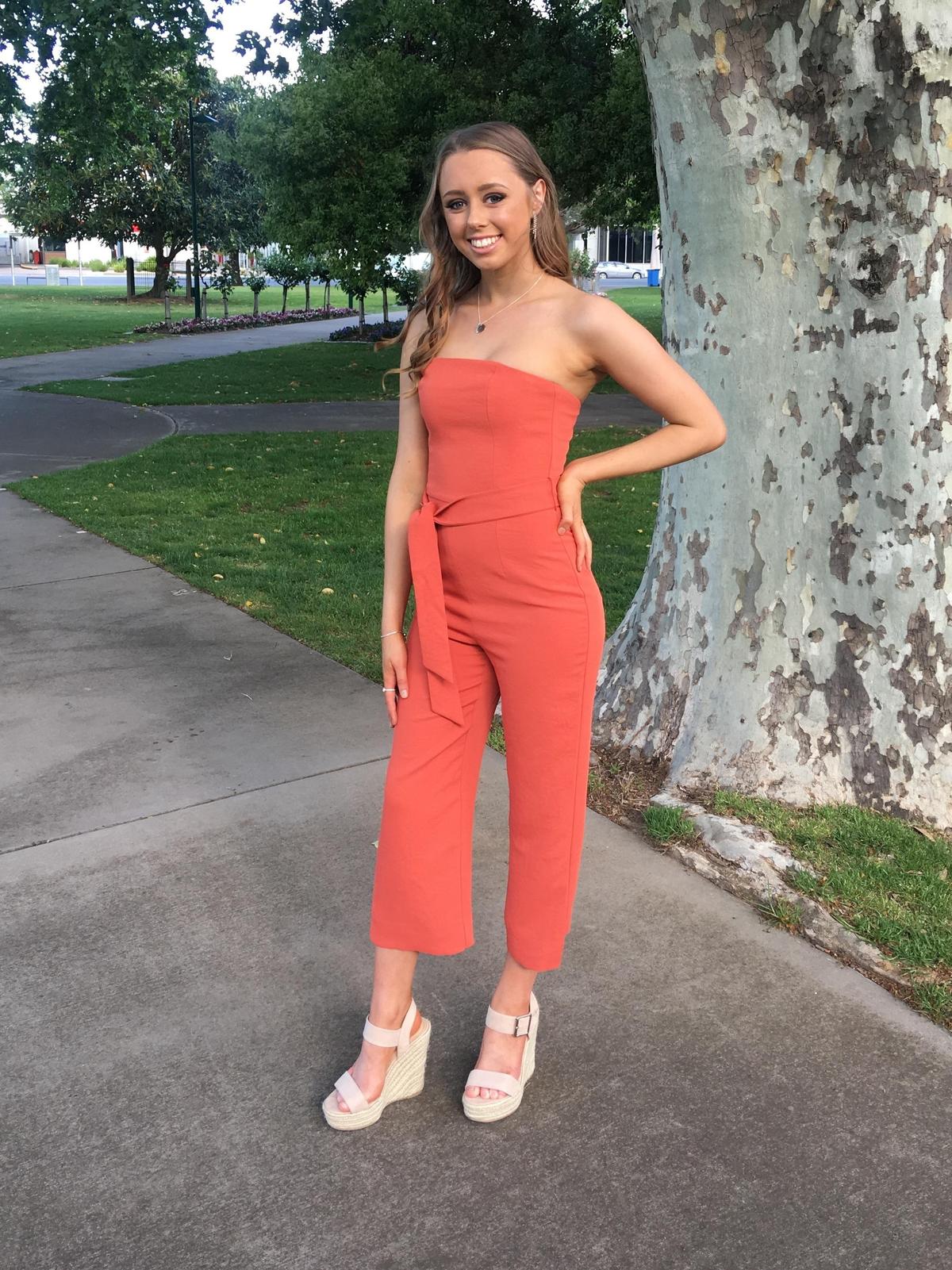 Kookai Oyster Jumpsuit Orange Size 6 - Image 1