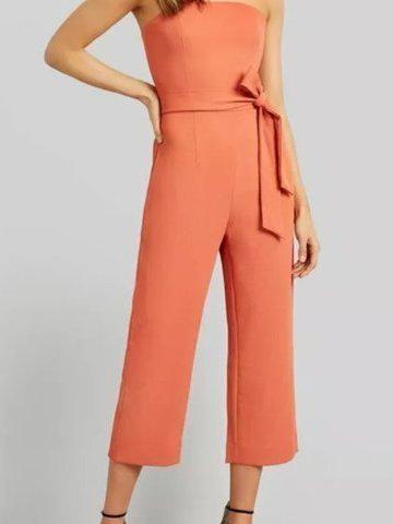 Kookai Oyster Jumpsuit Orange Size 6 - Image 3