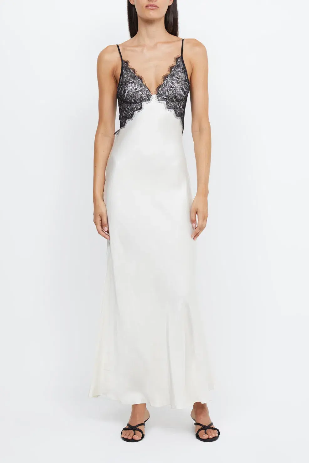 Bec & Bridge Emery Lace  Dress Ivory/Black Size 10 - Image 2