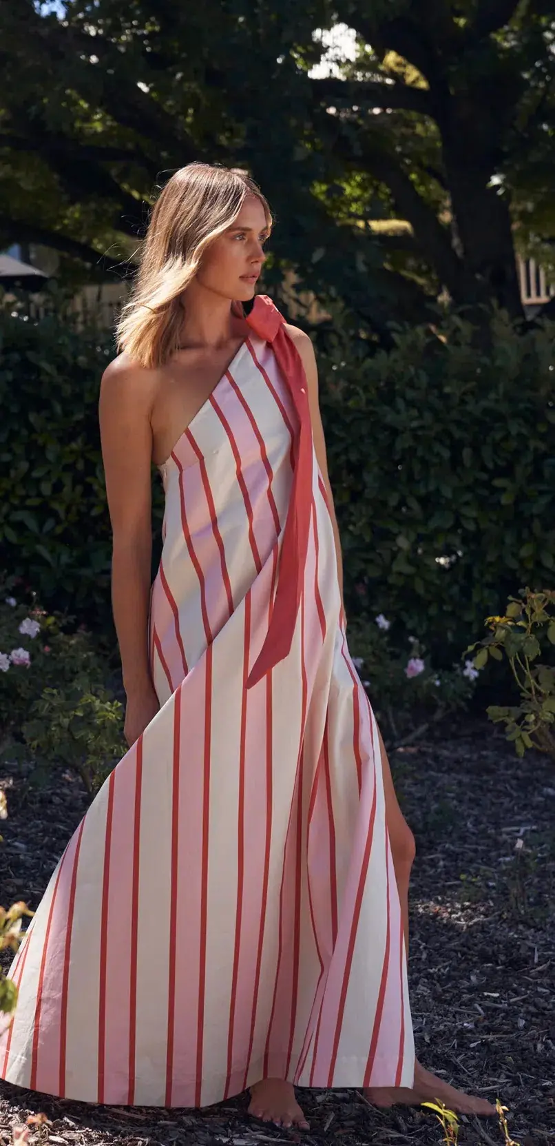 Aston Studio Mila Maxi Dress in Hana Stripe Size 12 - Image 3