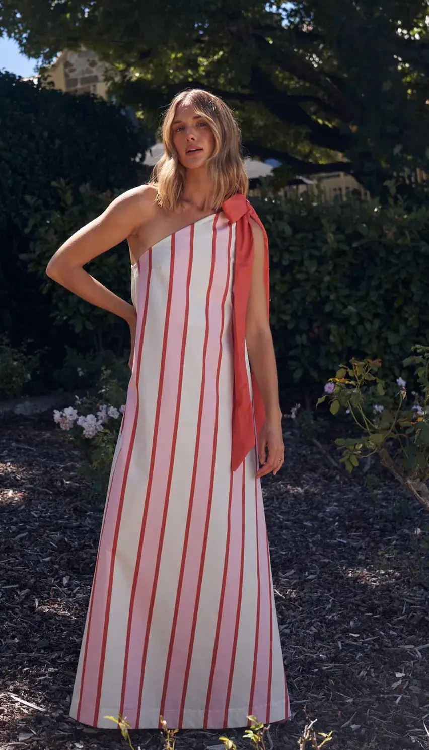 Aston Studio Mila Maxi Dress in Hana Stripe Size 12 - Image 4