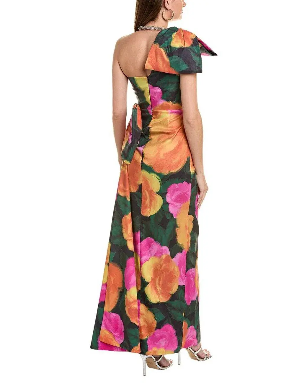 Rachel Gilbert Fauve Gown Floral Size 3 / AU 12 - Image 3