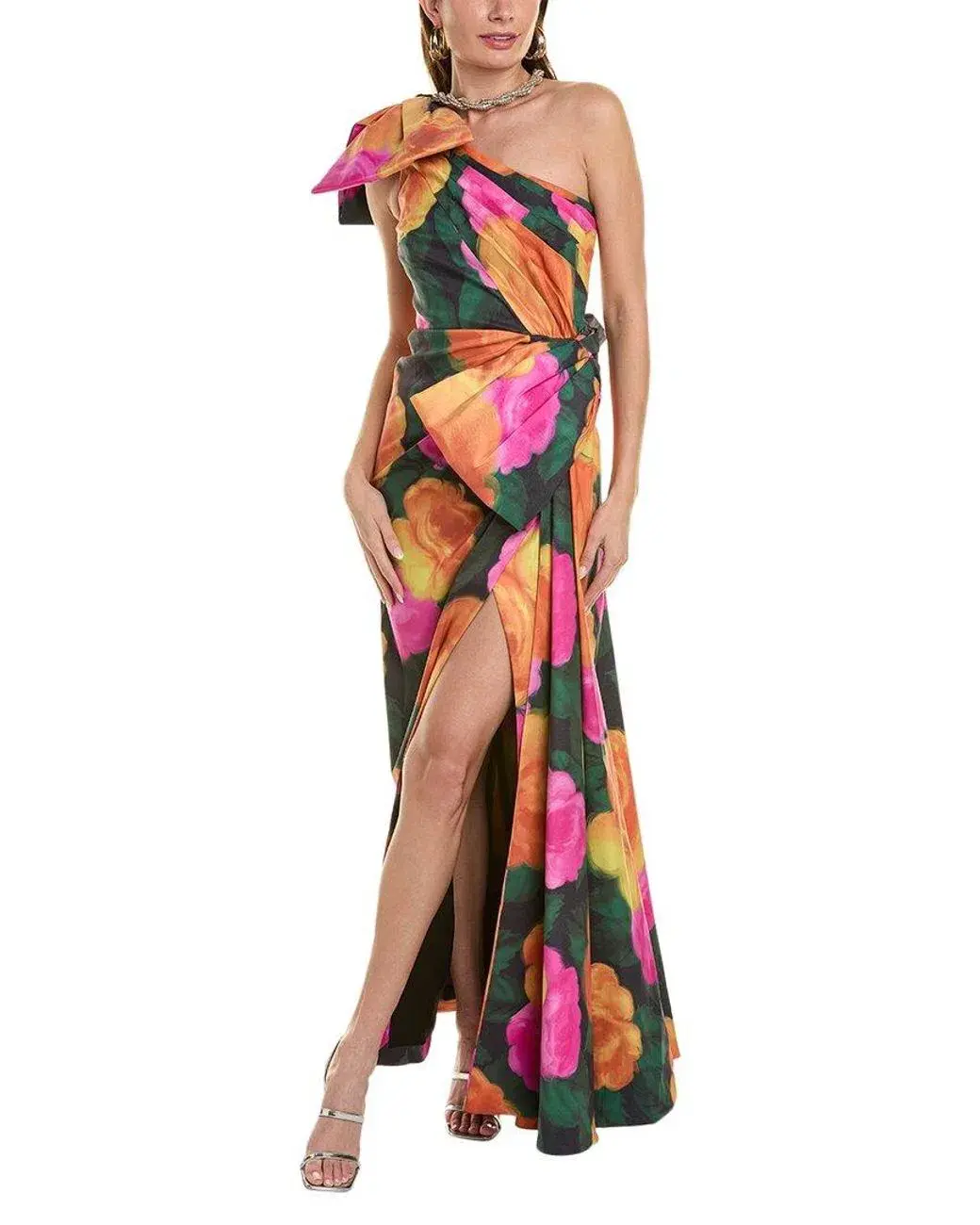 Rachel Gilbert Fauve Gown Floral Size 3 / AU 12 - Image 2