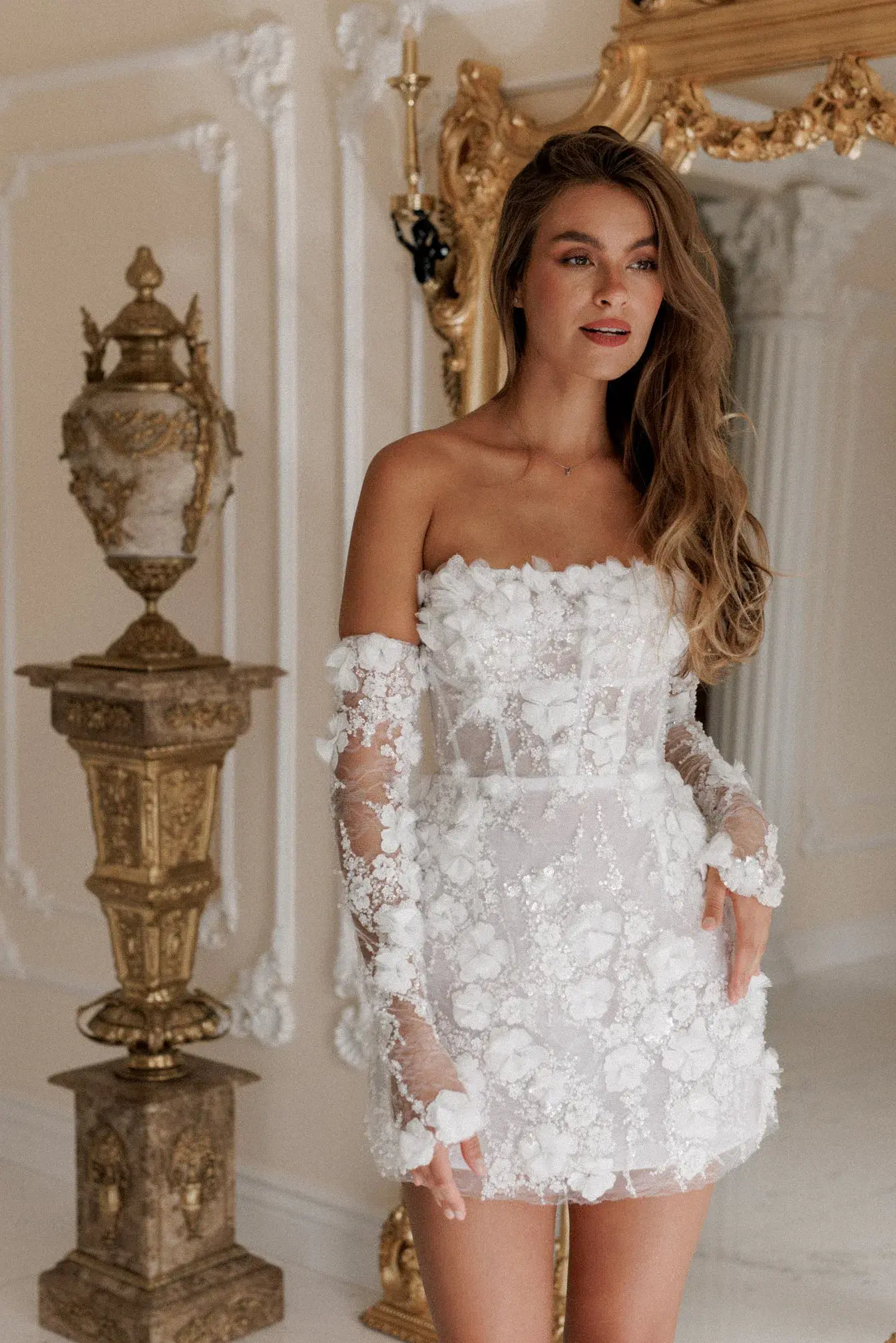 Rosie Estienne Isabelle Mini Dress White Size 8 - Image 1