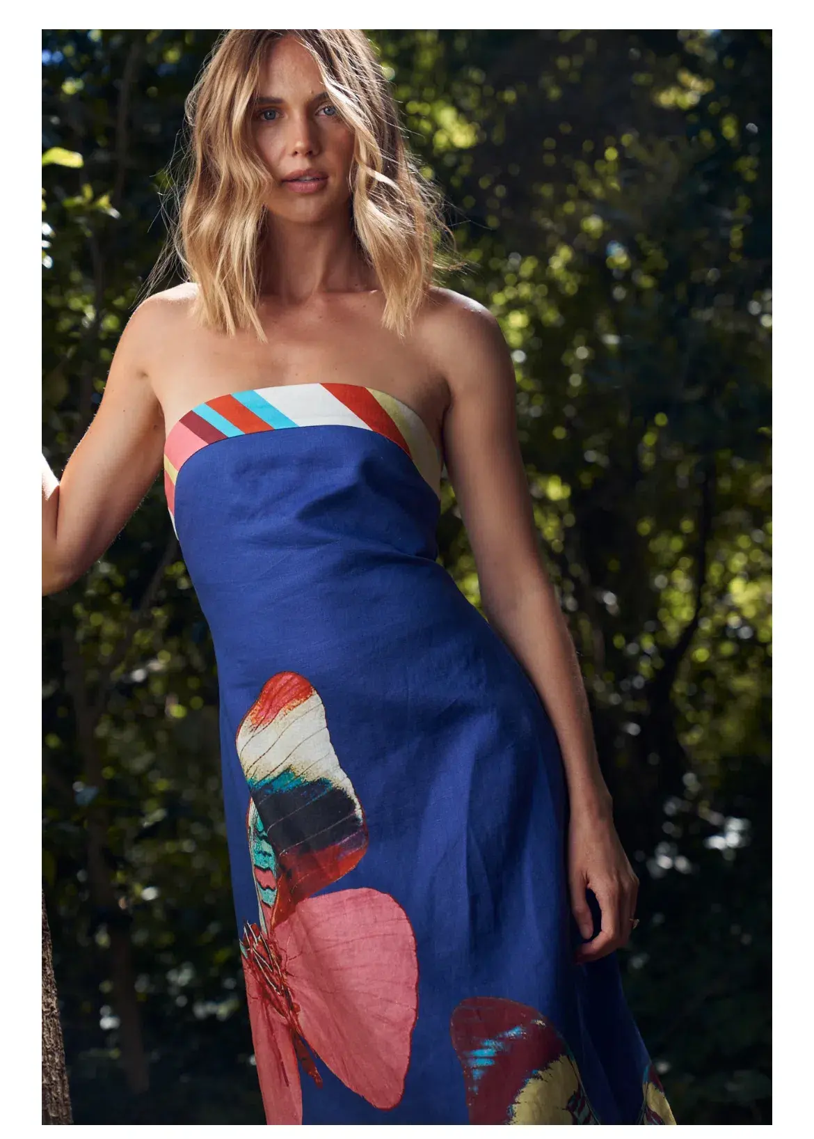 Aston Studio MAEVE DRESS IN NEELAM PAPILLON - Image 3
