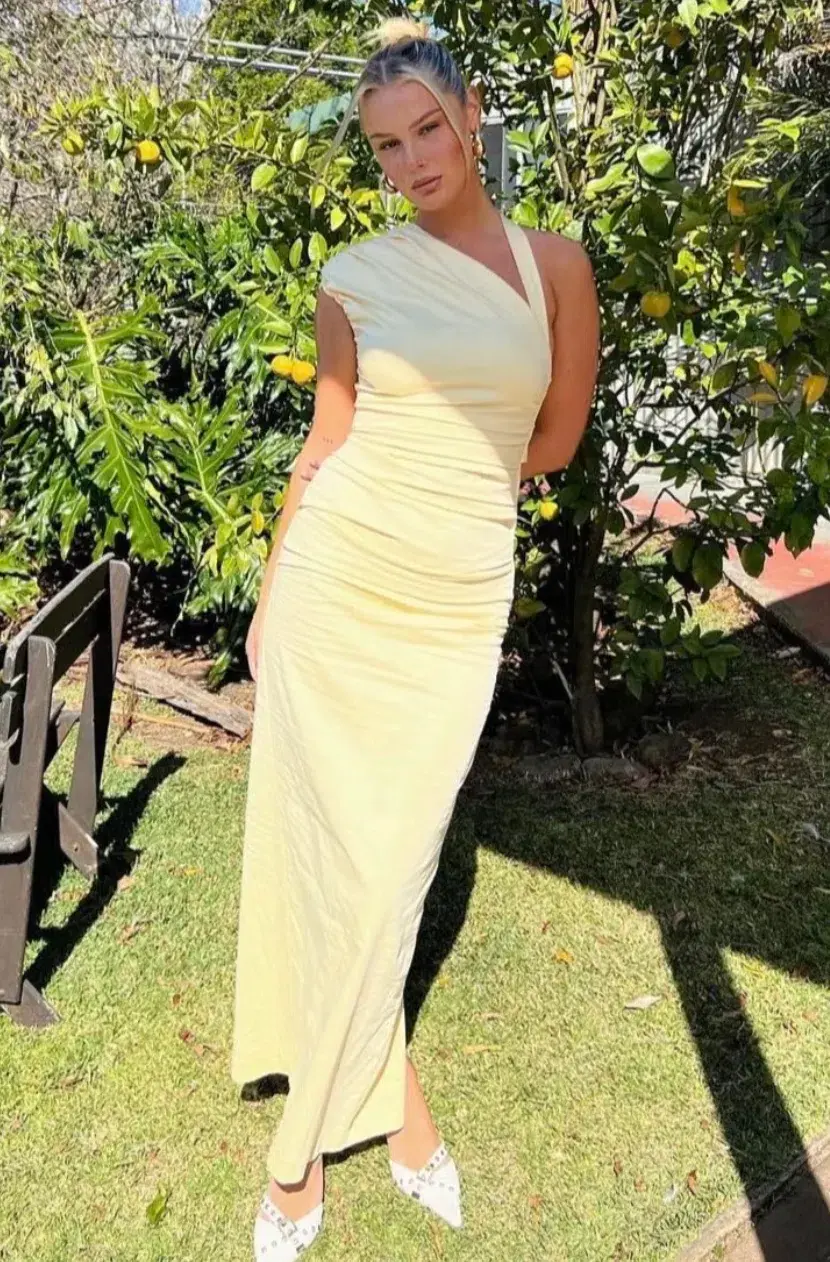 Sir the Label Giacomo Gown Butter Size 8 - Image 2