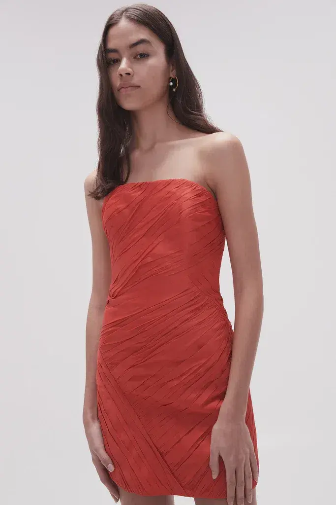 Aje Anima Ruched Mini Dress Size 12 - Image 7