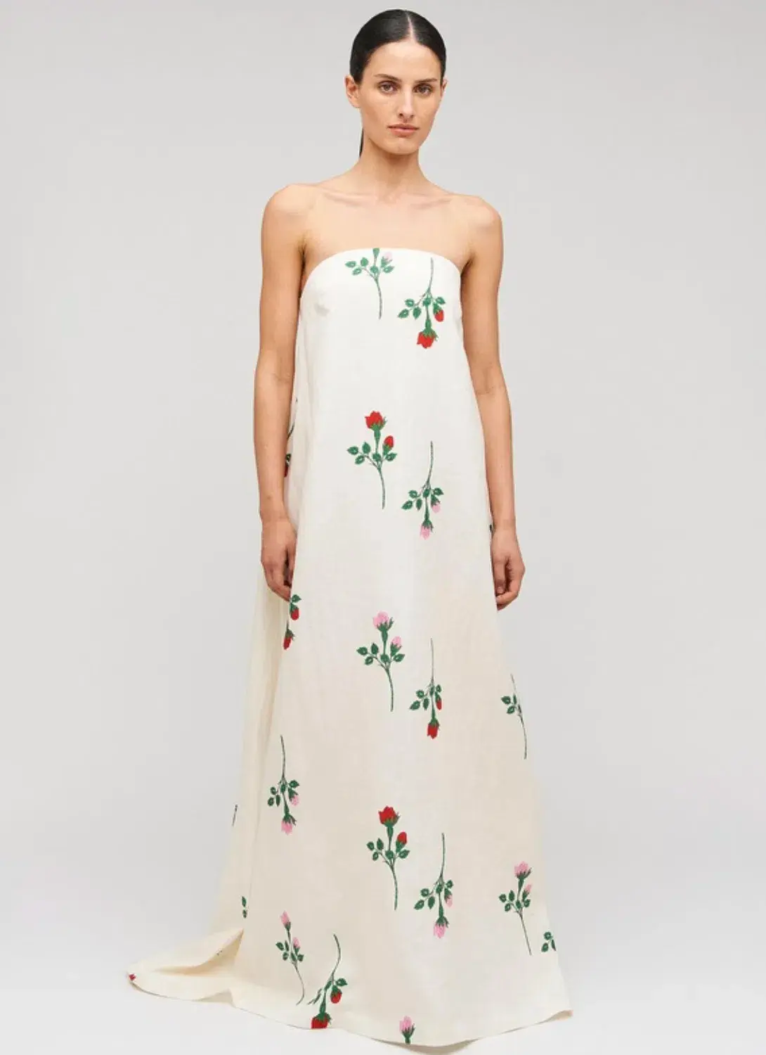Oroton Rosebud Gown Antique White Size 8 - Image 1