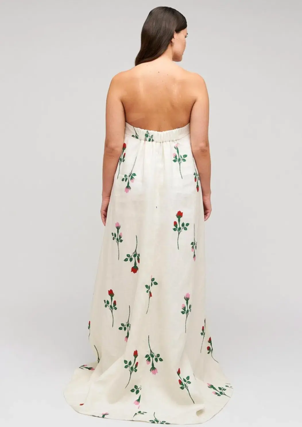 Oroton Rosebud Gown Antique White Size 8 - Image 3