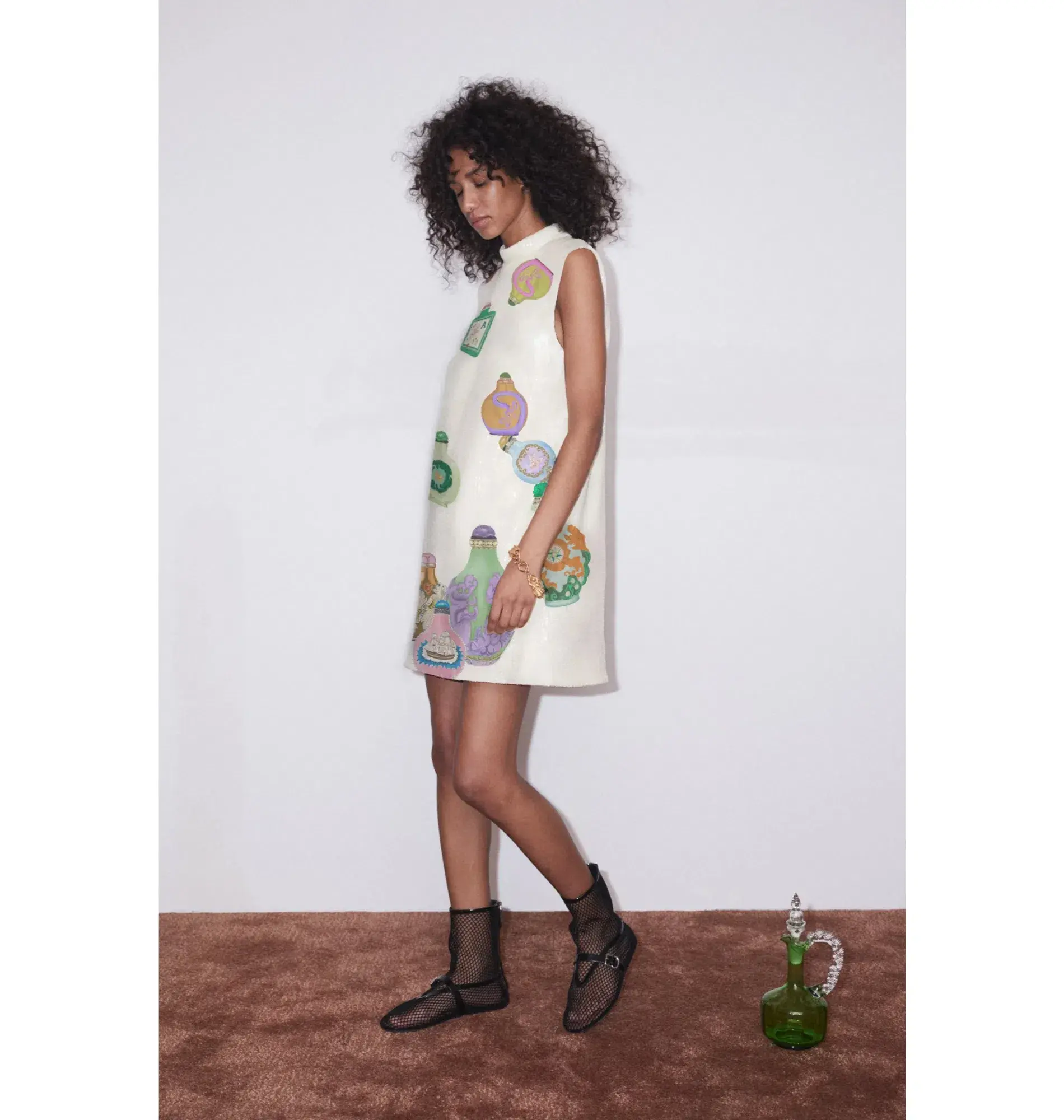 Alemais Chesca Mini Dress Print Size AU 8  - Image 2