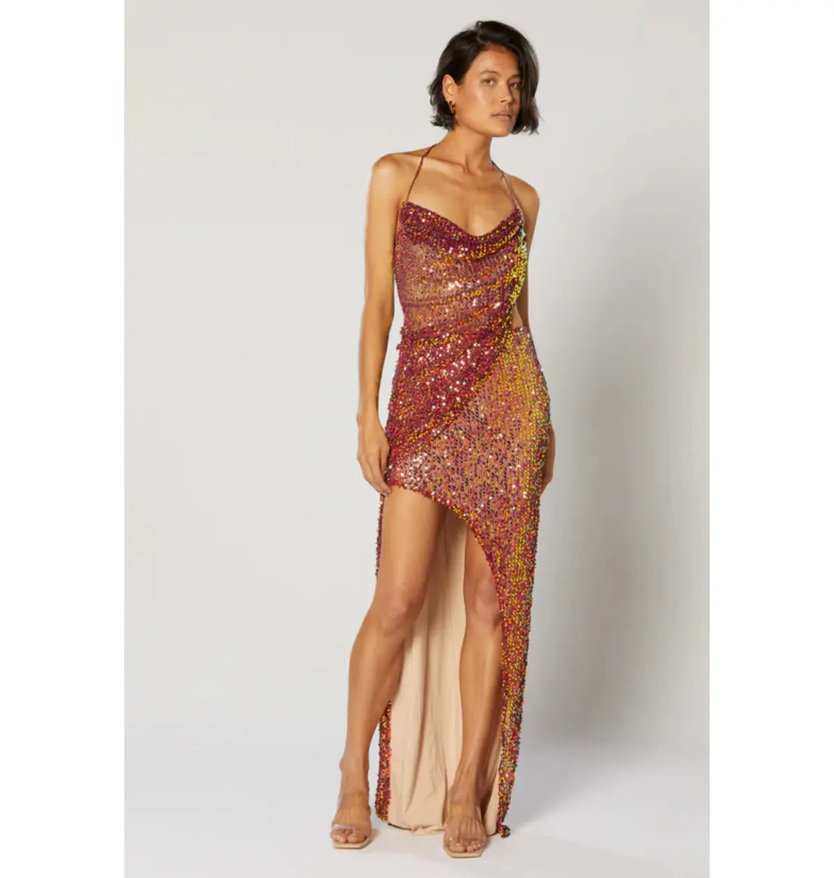 Winona Jiana Asymmetrical Dress Red Size AU 10 - Image 1