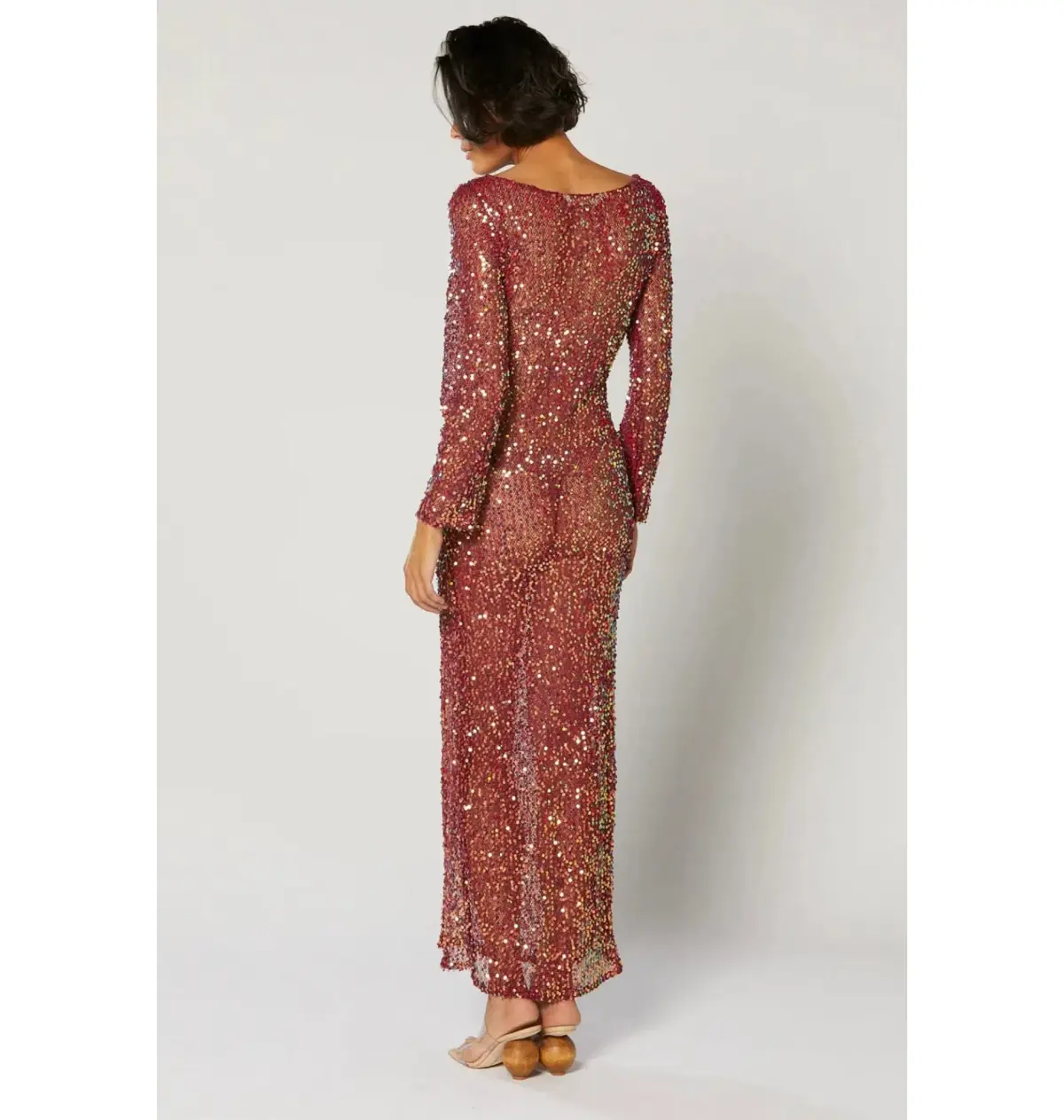 Winona Jiana Classic Dress Burgundy Size M / AU 10 - Image 3