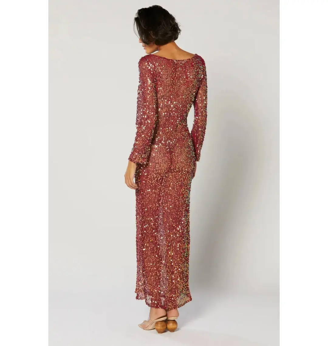 Winona Jiana Classic Dress Burgundy Size L / AU 12 for rent on The Volte - main image