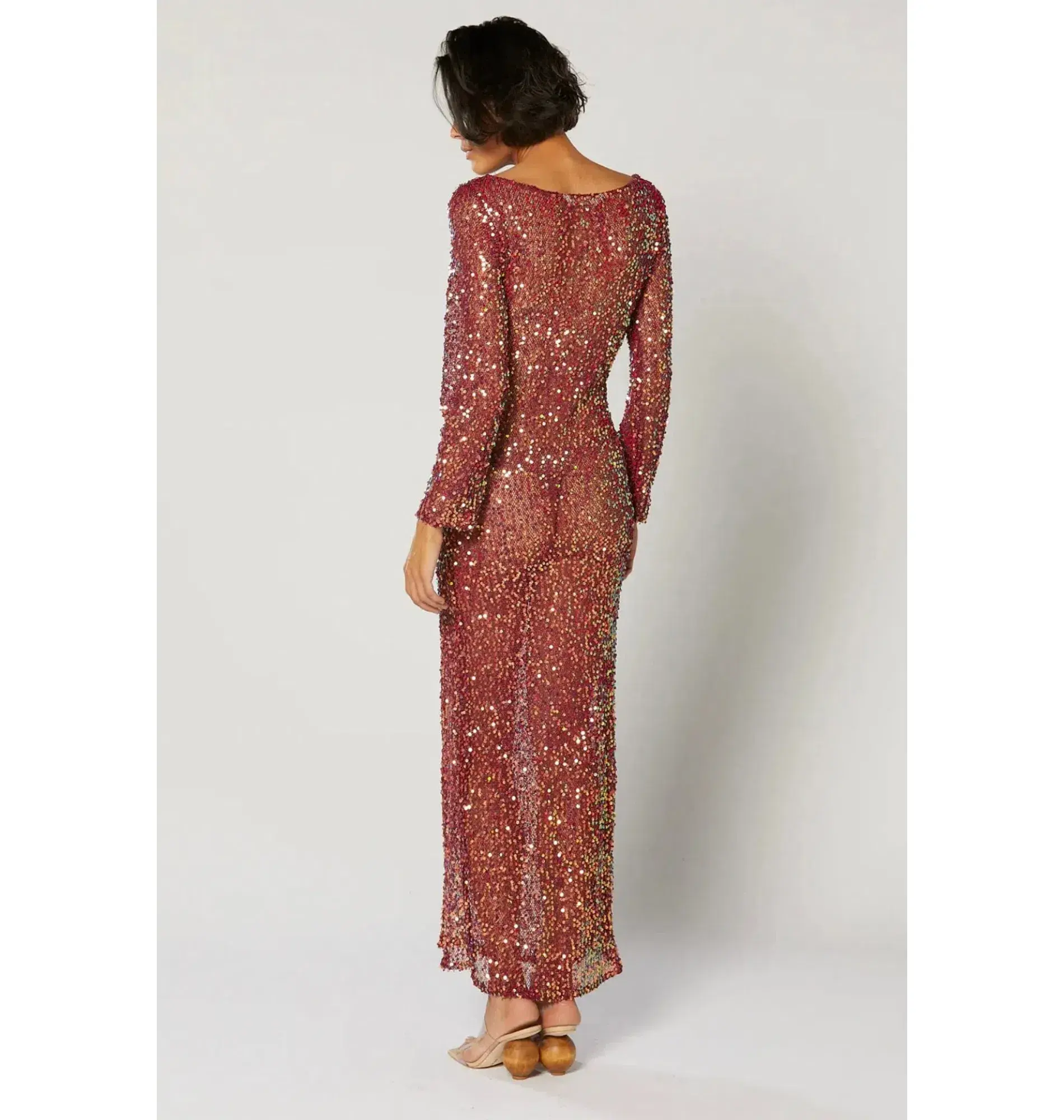 Winona Jiana Classic Dress Burgundy Size L / AU 12 - Image 3