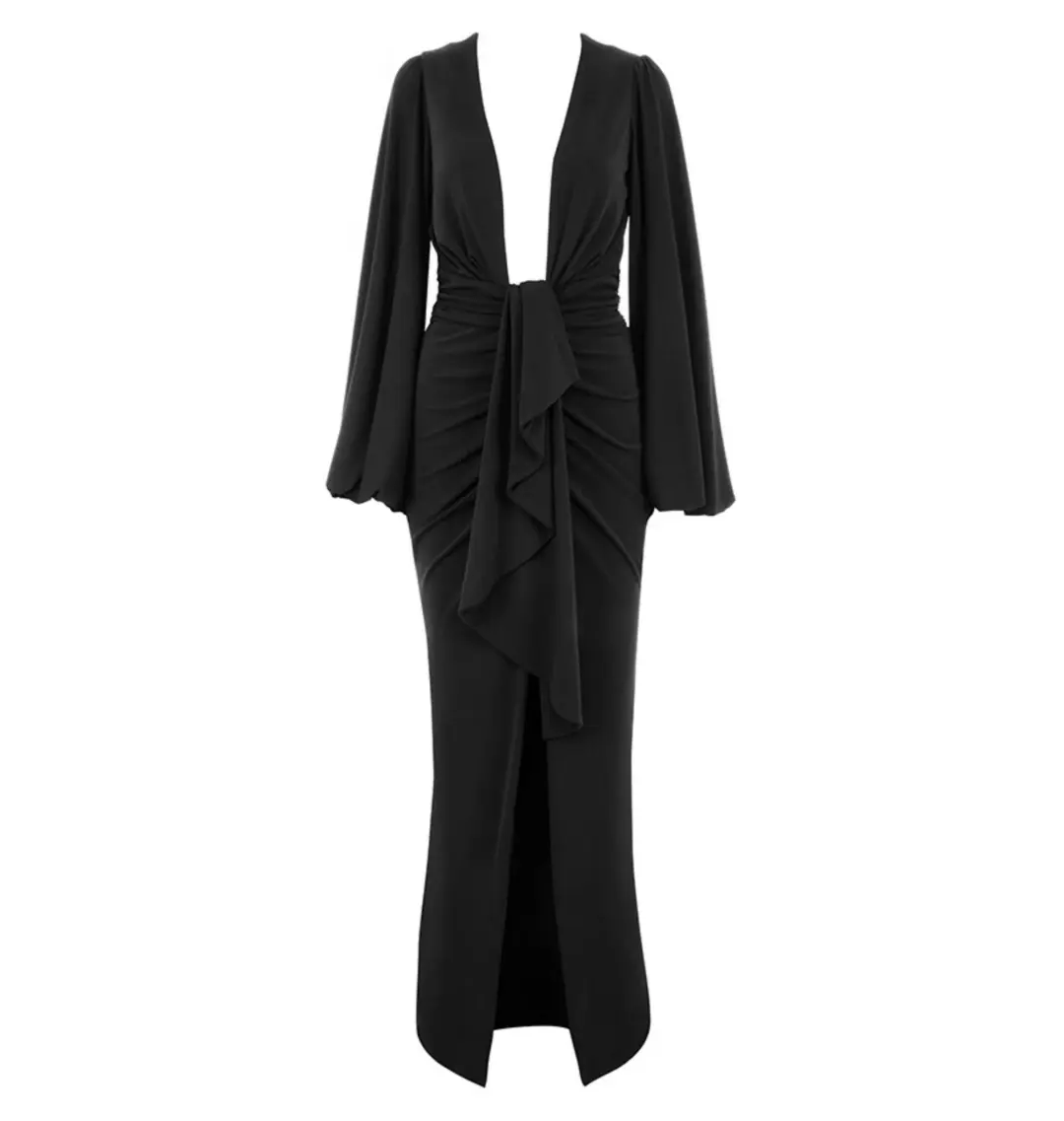 House of CB Alexandra Dress Black Size AU 8  for rent on The Volte - main image