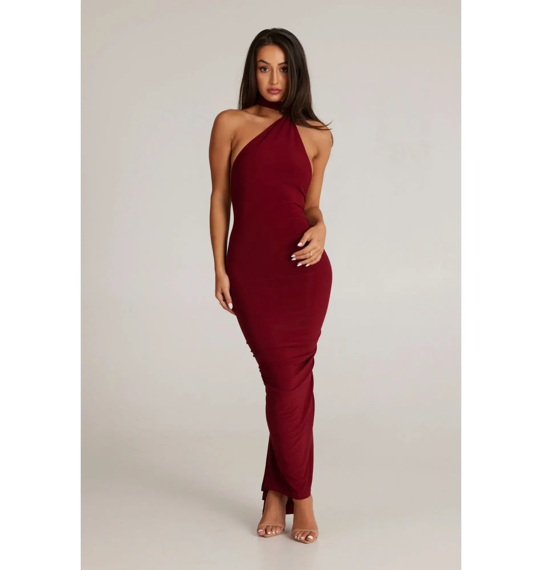Melani The Label Leoni Dress in Wine Size AU 6 - Image 1